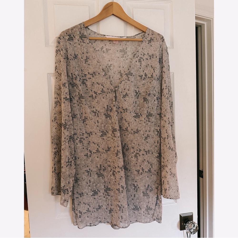 Vintage Victoria Secret Nightgown Sheer Sz L